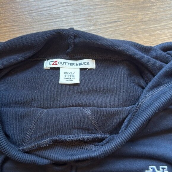 Cutter & Buck Notre Dame Long Sleeve Hoody (Navy & White)(Size: XXXL) EUC - Picture 2 of 16